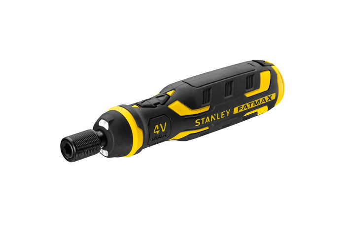 STANLEY 4V schroevendraaier met accu, oplader en bits 