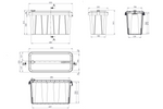 DAKEN 82211 BLACKIT LITE gereedschapskist 555x250x310mm 24l