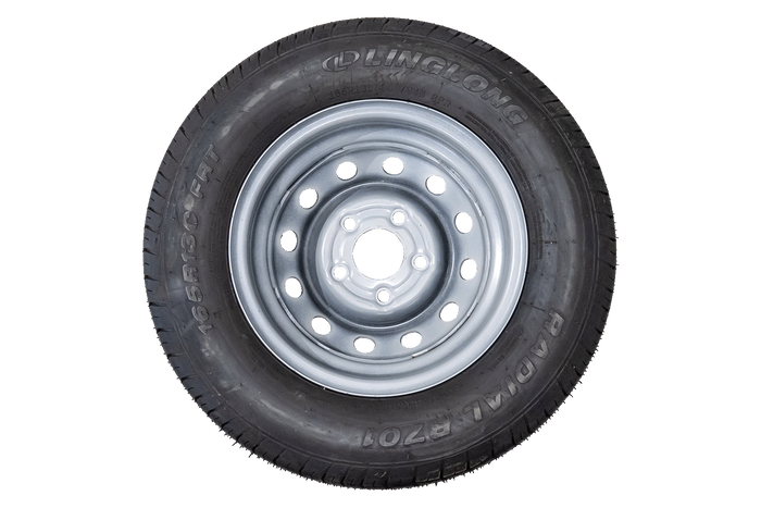 OUTLET Verstevigd wiel voor aanhanger LINGLONG TIRE 165/80 R13C 96/94N UNITRAILER VELG 4.5Jx13"H2 5x112 ET:30