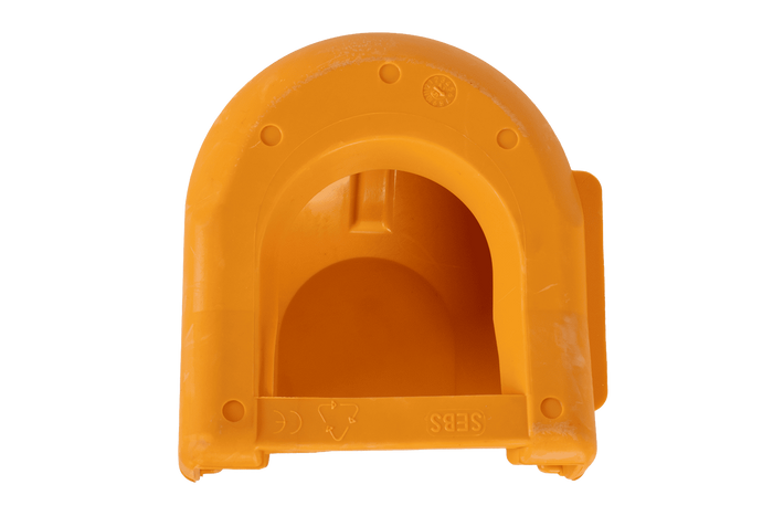 Veiligheidsafdekking voor de STEELPRESS SDP-05 Soft Dock kogelkoppeling met ruimte voor de stekker.
