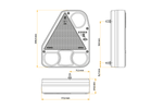 HORPOL LZD776 LED achterlicht 5 functies links