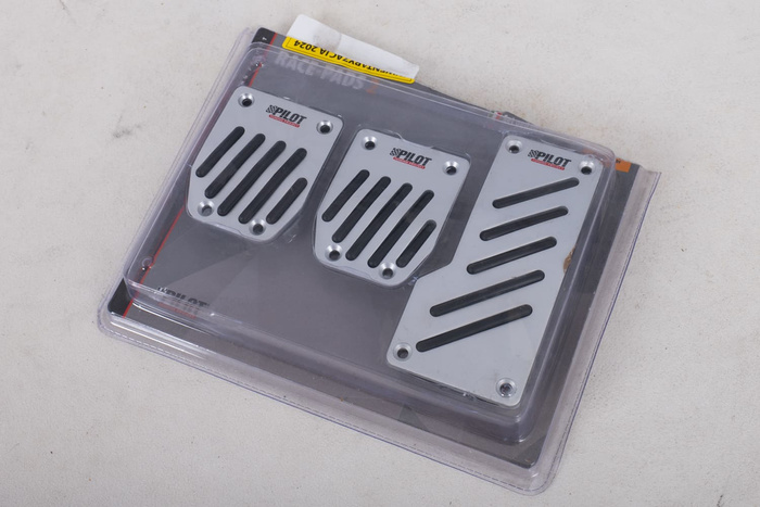 OUTLET Aluminium pedaalcovers met antislip rubber RACE2 PILOT
