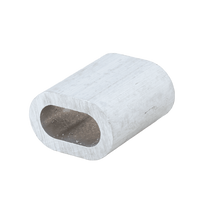 Aluminium connector voor touwen DROMET ZLA.6 bus voor 6mm touwen