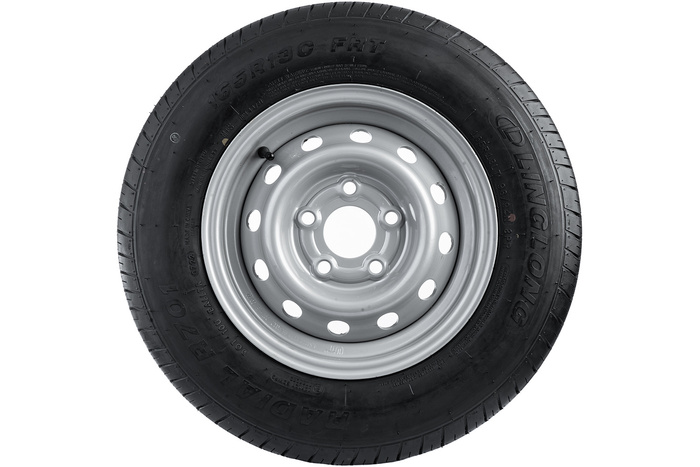 Set van twee versterkte wielen voor een aanhangwagen LINGLONG BANDEN 165/80 R13C 96/94N UNITRAILER VELGEN 4.5Jx13" 5x112 ET:30