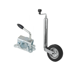 Steunwiel met gietijzeren klem KNOTT TK48+LBG48 150kg 48mm 480-700mm