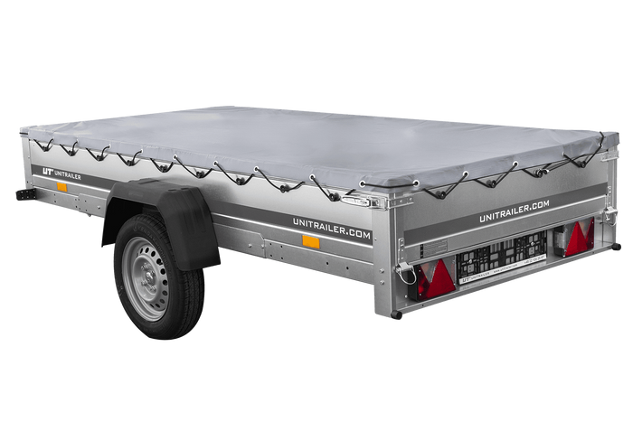 Lichte aanhangwagen 264x125 UNITRAILER GARDEN 264 KIPP met grijze kap