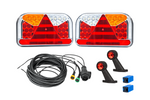 Verlichtingsset: FRISTOM FT-170 LED achterlichten + FRISTOM FT-009 LED markeringslichten + MANTES 7m 13-polige kabelboom