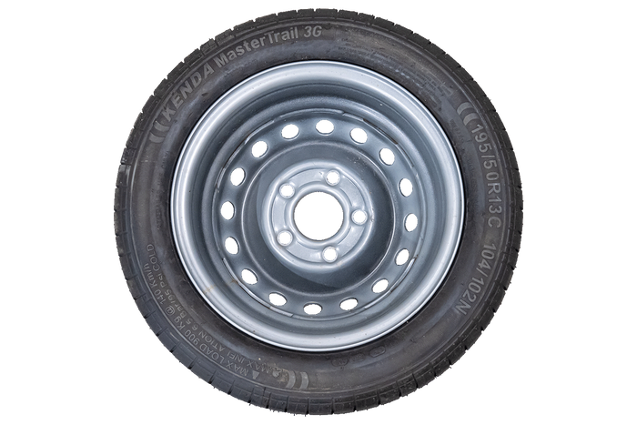 OUTLET Verstevigd wiel voor aanhanger KENDA BAND 195/50 R13C 104/102N KENDA VELG 6Jx13"H2 5x112 ET:30