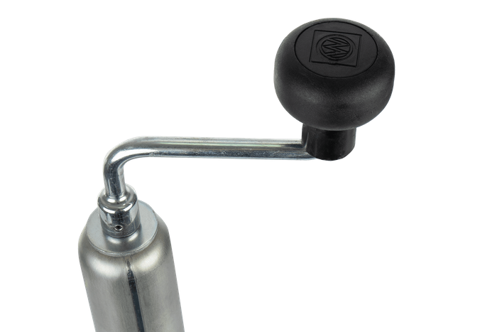 Uitschuifbare krukassteun WINTERHOFF ST48-120 voor aanhanger van 150 kg 600-820 mm