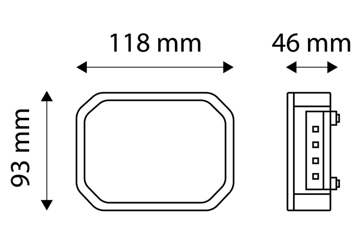 Achterlicht TT TECHNOLOGY TT.12018L LED 4 functies links