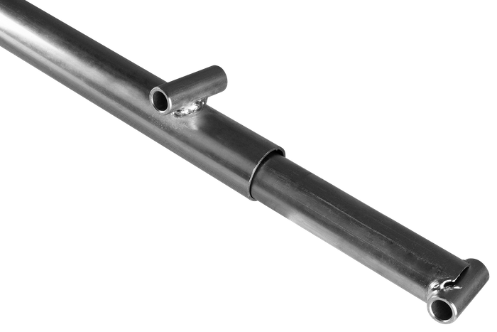 UNITRAILER krukhefsysteem voor het kantelen en lossen van een autotransporter van 1000 kg (500-865 mm).