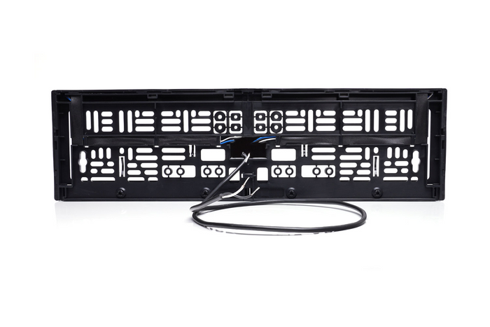 Kentekenplaathouder met LED-verlichting WAŚ W253 2100 12/24V kabel 2m