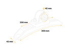 DOMAR DK8148 spatbord montagebeugel verstelbare beugel diameter 42mm