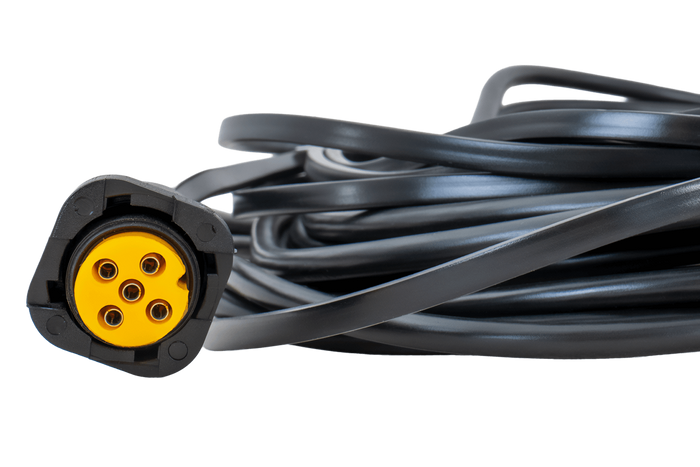 MANTES elektrische installatie, aanhangwagenkabelboom, 4,5 m, 13-pins stekker, 2x5-pins bajonetten
