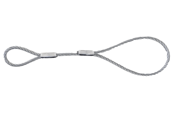 EFMETAL veiligheidskabel voor ongeremde aanhangwagens 250mm 250kg
