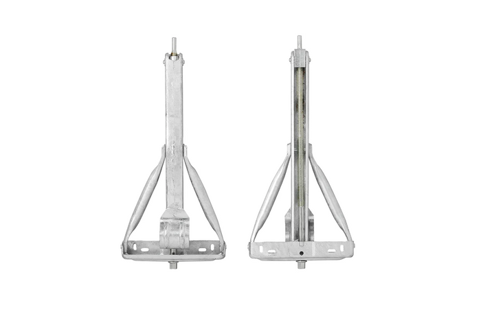 ProPlus 361504 uitschuifbare hoeksteunstabilisator voor aanhanger van 750 kg, 495 mm