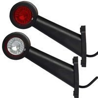 Set van twee HORPOL LD 726 LED-markeringslampen, links + rechts, op een rubberen arm