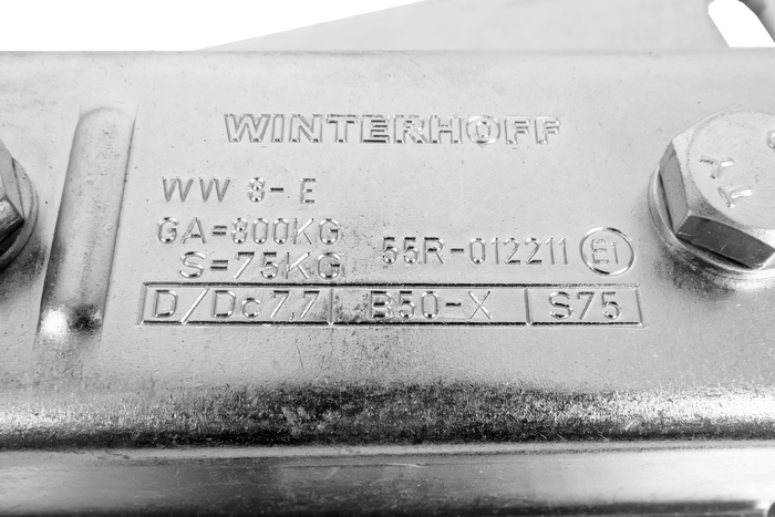 WINTERHOFF WW 8-G+V kogelkoppelingadapter voor 800 kg aanhanger met V-vormige dissel