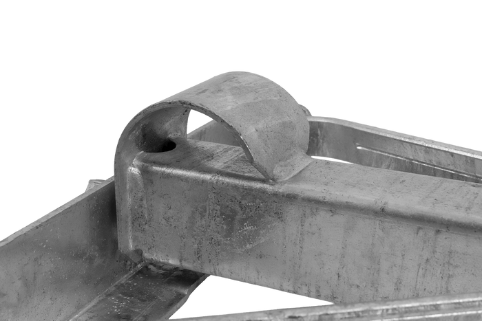 KNOTT 6X1197.007 uitschuifbare hoeksteunstabilisator voor aanhanger 1100 kg 498 mm