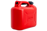 10L HERMON kunststof jerrycan met trechter, rood
