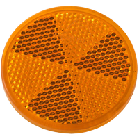 Gele reflector fi 60 mm met plakband