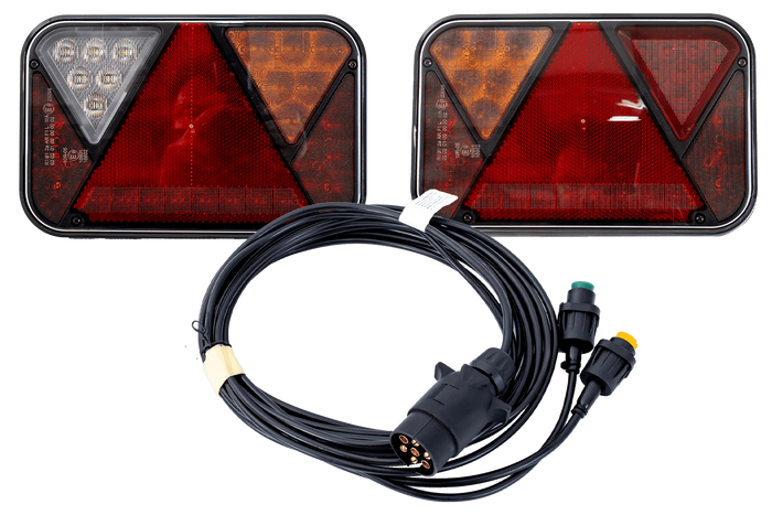 FRISTOM LED-achterlichten + MANTES 4m 7PIN kabelboom