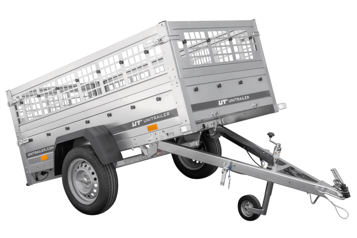 Lichte transport aanhangwagen Unitrailer GARDEN TRAILER 200 KIPP (NEW) met neuswiel en loofrekken. 