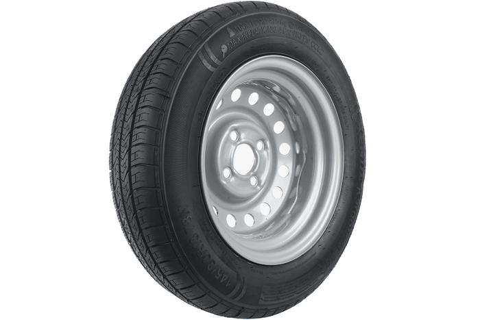 Set van twee wielen voor aanhangwagens UNITRAILER / TEMARED / ANSSEMS / EDUARD / HAMBAUR BAND KENDA 145/80 R13 78N STARCO VELGEN 4Jx13"H2 4x100 ET:30