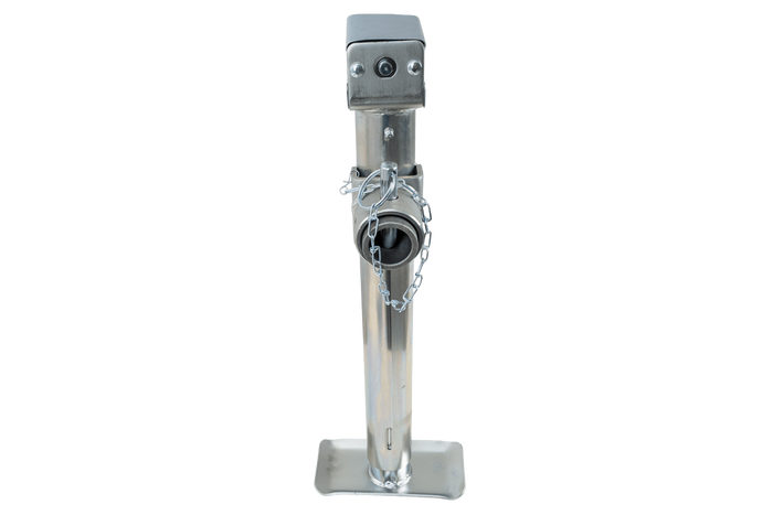 Uitschuifbare steun met UNITRAILER TJ5002+TJ5002A adapter voor 1300 kg vlakke aanhanger 560-940 mm