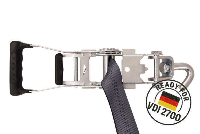 HEFFA CARLINE 130 sleepwagen transportband wielborgband 5m/50mm/5t VDI 2700