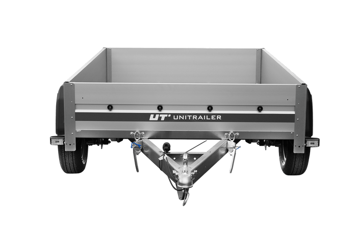 Aanhangwagen op veren met aluminium zijwanden 200x125 Unitrailer Garden 201/R KIPP ALU