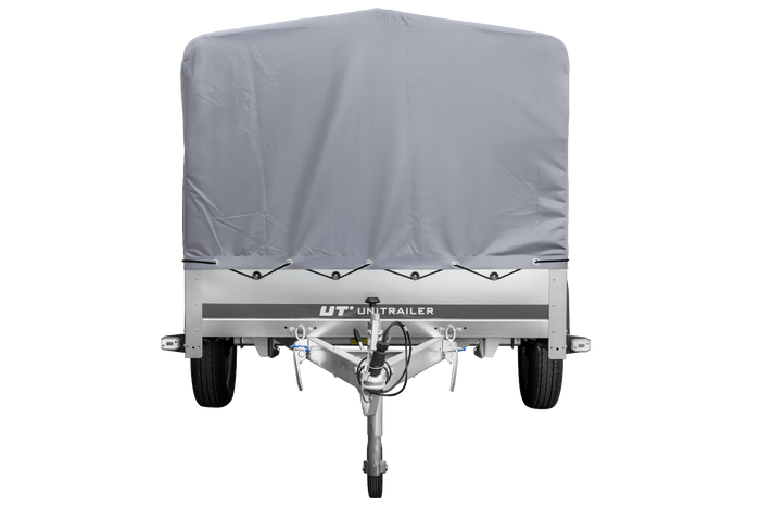 Autoaanhanger 264x125 UNITRAILER GARDEN 264 KIPP met H-800 frame en grijze kap