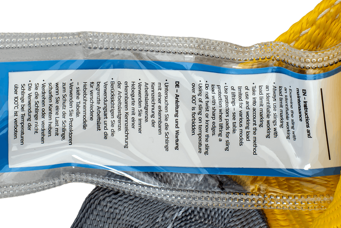 HEFFA kraanstroppen 3m/90mm/3t met lussen