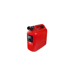 10L HERMON kunststof jerrycan met trechter, rood