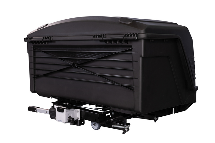 Towbox Alpha urban black - trekhaakkoffer, bagagebox voor op de trekhaak