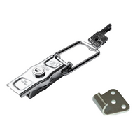Zijkoppeling met STEELPRESS ZB-13A+Z-11A bevestiging, compleet slot aan de zijkant van de aanhanger met sleutel