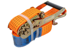 Set van vier UNITRAILER 4m/50mm/5t oranje transportbanden met spaninrichting