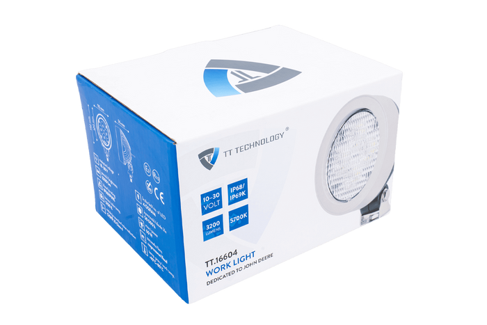 TT Technology LED werklamp reflector TT.16604 4xLED 3200lm grijs voor John Deere