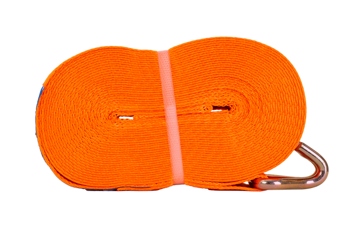 UNITRAILER 15m/50mm/5t oranje spanband met spanner