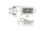 DOBPLAST DPT15 LED witte universele markeringslamp met houder