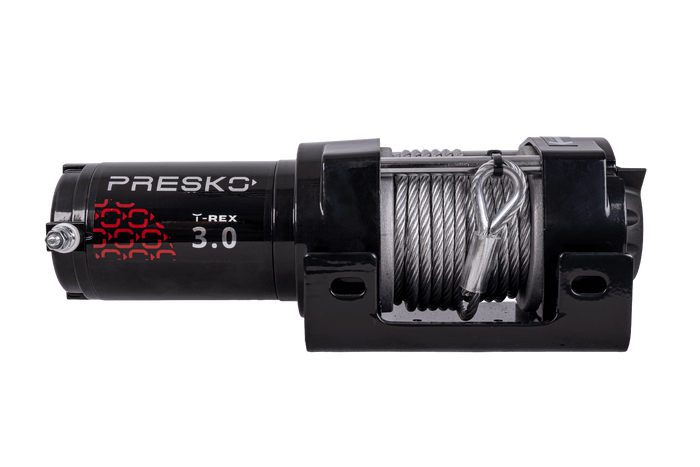 Elektrische lier voor aanhanger PRESKO T-REX 3.0 12V 1360kg met 11m stalen kabel