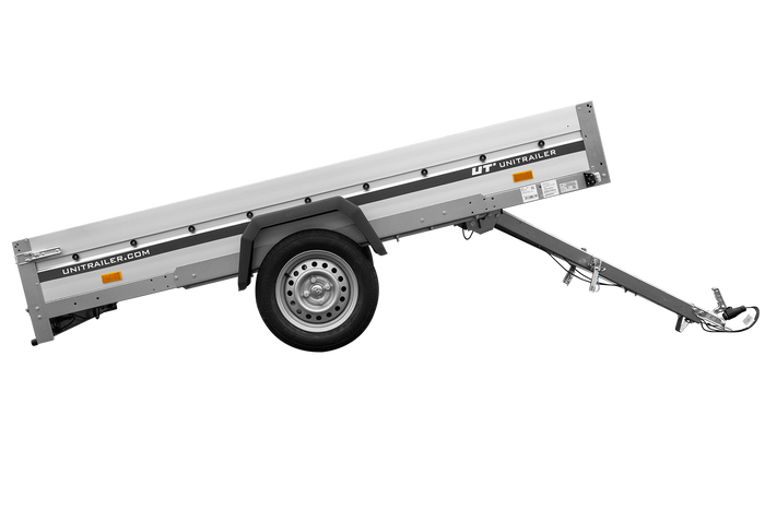 Aanhangwagen met aluminium zijwanden 264x150 Unitrailer Garden 265 KIPP ALU