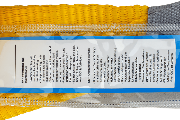 HEFFA kraanstroppen 4m/90mm/3t met lussen