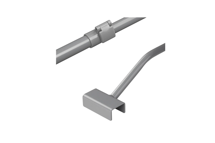Platte zeilbeugel voor ProPlus-aanhanger 340914V01, verstelbaar van 100 tot 155 cm.