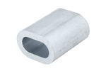 Aluminium connector voor touwen DROMET ZLA10 bus voor touwen 10mm