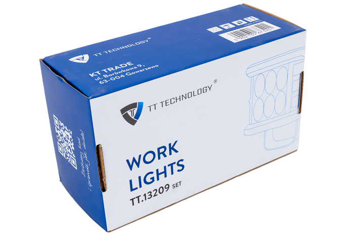 Set van twee LED-werklampen, reflector TT TECHNOLOGY TT.13209 12xLED 2200lm