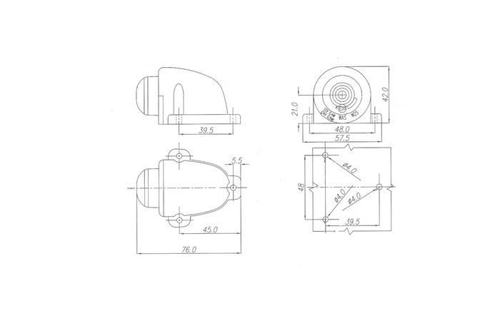 WAŚ W25 133 LED-markeringslamp universeel