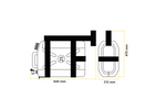 LOKHEN STARK 25l watertank met frame voor busaanhanger met zeepdispenser