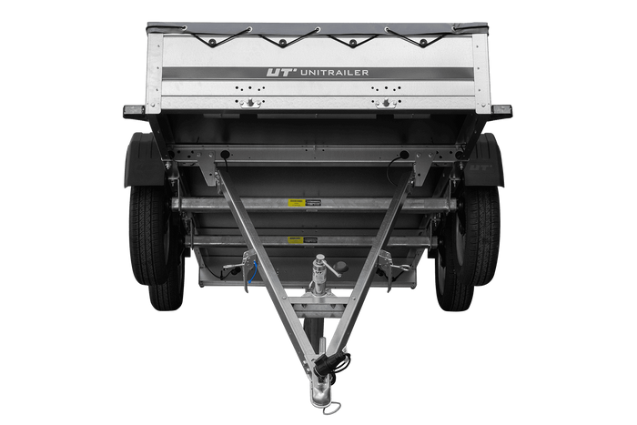 Twee-assige aanhanger 264x125 UNITRAILER GARDEN 264/2 KIPP met H-0 frame en grijze kap