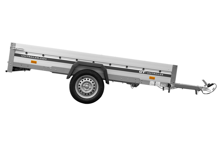 Aanhangwagen met aluminium zijwanden 264x150 Unitrailer Garden 265 KIPP ALU